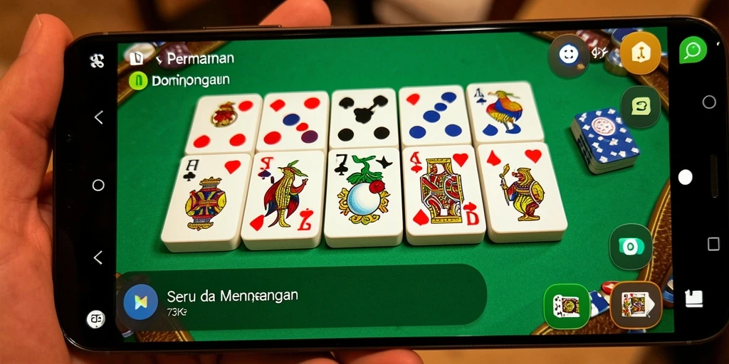 Gameplay seru dan interaktif dalam permainan Domino.