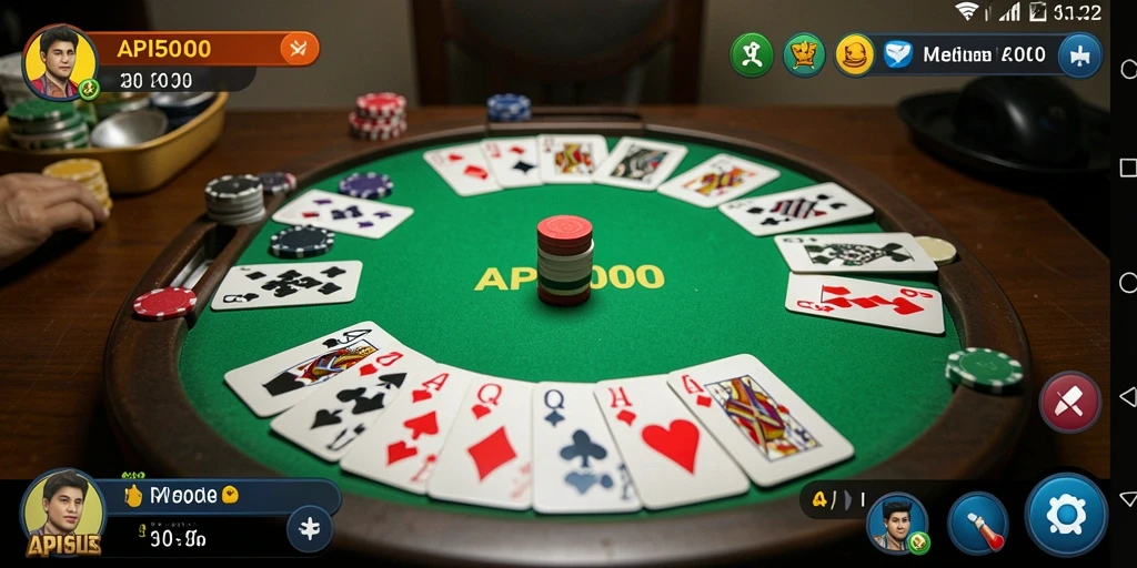Tampilan gameplay Gaple yang menarik dan interaktif.