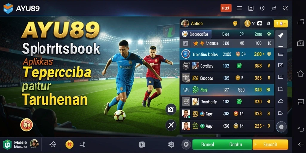 Screenshot AYU89 menampilkan antarmuka taruhan yang menarik dan interaktif.