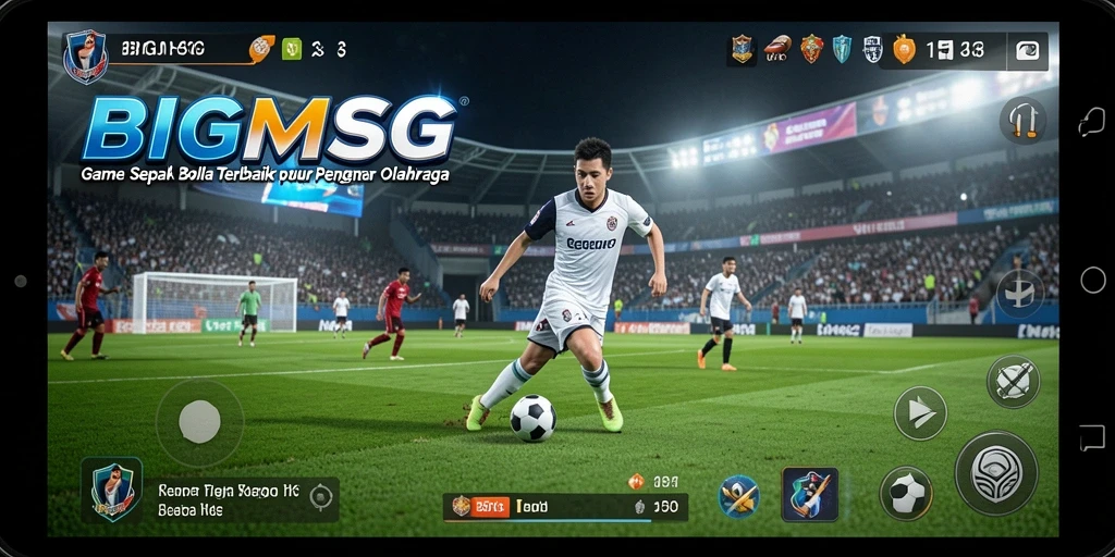 Screenshot menampilkan momen mendebarkan dalam pertandingan sepak bola.