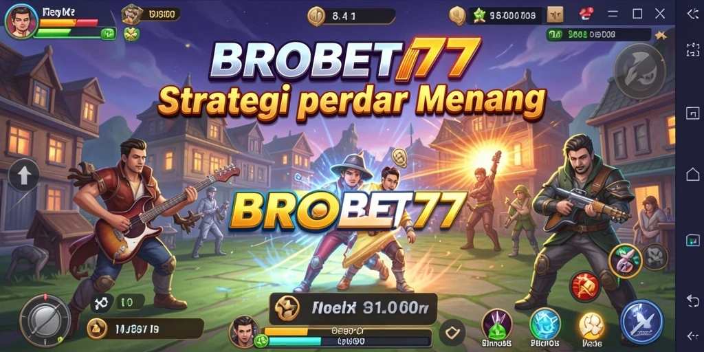 Screenshot utama BROBET77 menunjukkan aksi seru dalam permainan strategi.