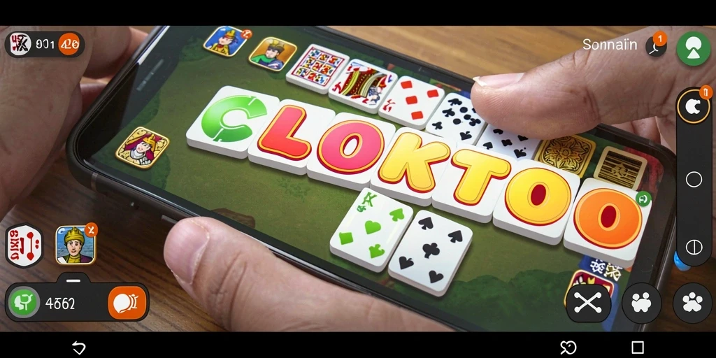 Screenshot gameplay COLOKTOTO yang menunjukkan aksi permainan domino.