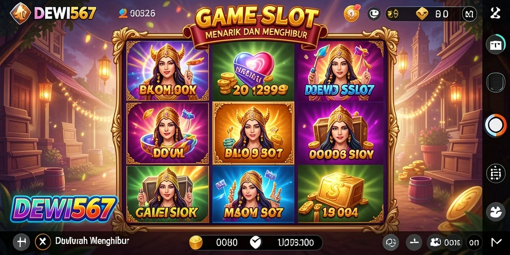 Screenshot DEWI567 menampilkan gameplay yang menggembirakan di slot.