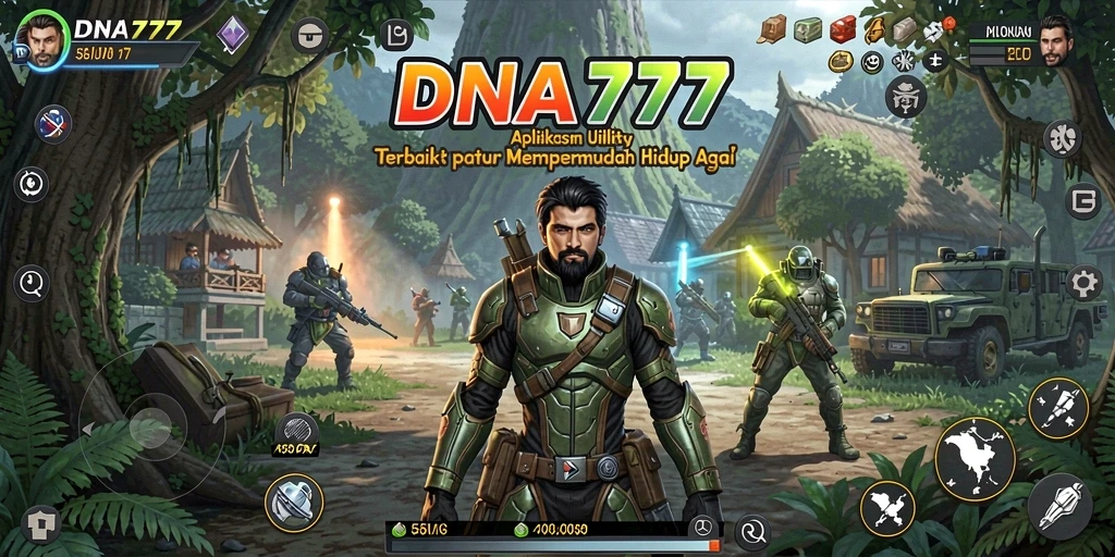 Tampilan antarmuka utama DNA777 yang intuitif dan user-friendly.