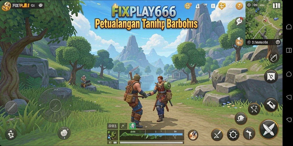 Screenshot FIXPLAY666 menampilkan aksi seru dalam dunia terbuka.