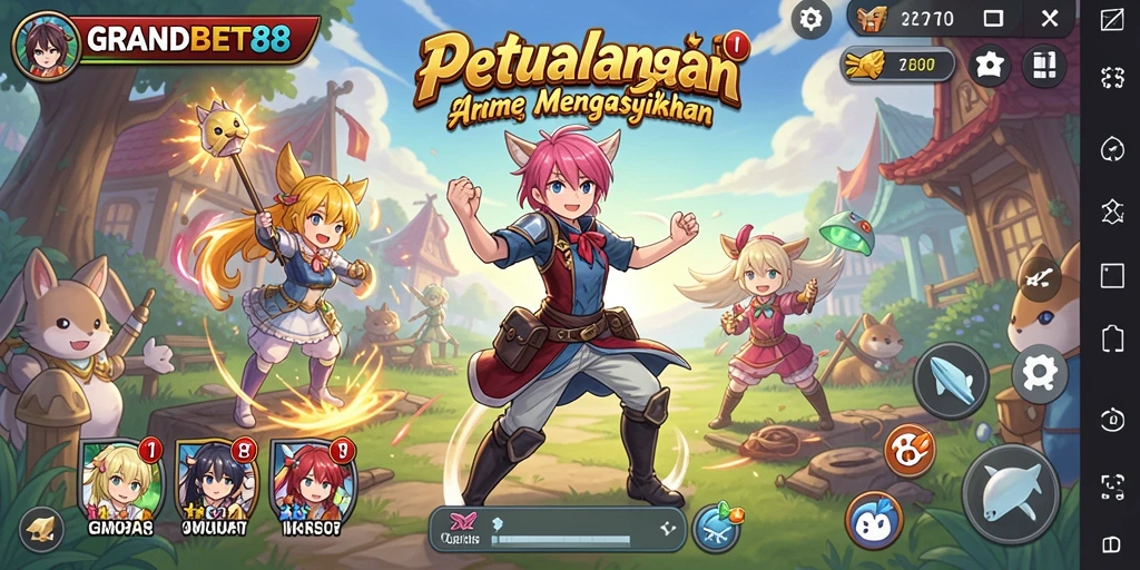 Tampilan gameplay Anime yang memukau dari GRANDBET88.