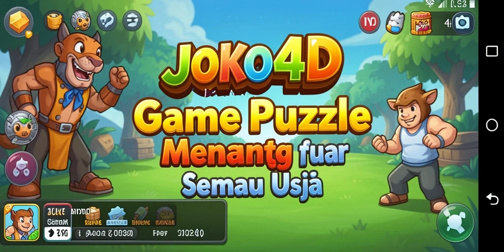 Screenshot gameplay JOKO4D dengan tampilan teka-teki yang menarik.