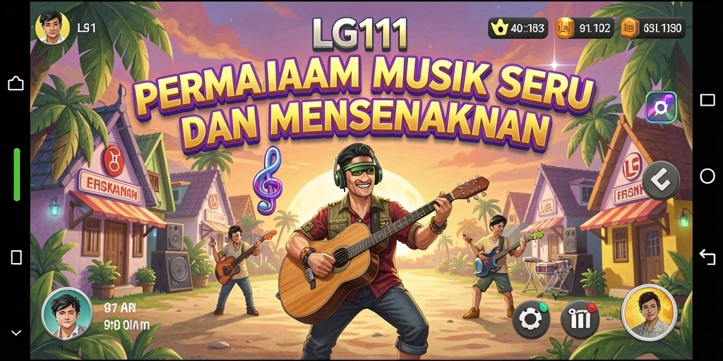 Tampilan gameplay LG111 yang penuh warna dan interaktif.