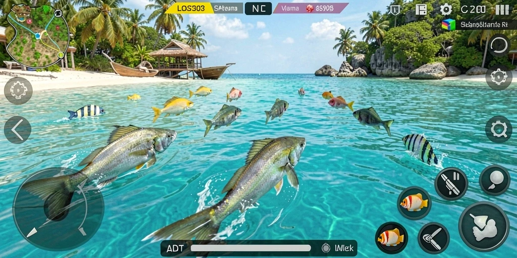Tampilan gameplay Tembak Ikan yang menarik di LOS303.
