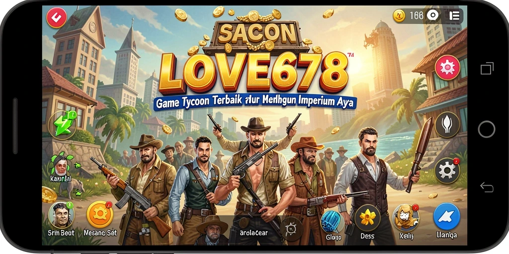 Tampilan game LOVE678 yang menarik dan penuh strategi Tycoon.