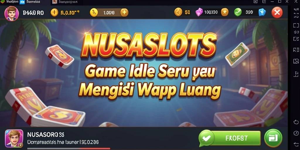 Tampilan menarik gameplay NUSASLOTS dengan mesin slot beragam.
