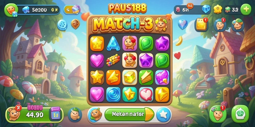 Tampilan visual menarik dari gameplay PAUS188 yang seru.
