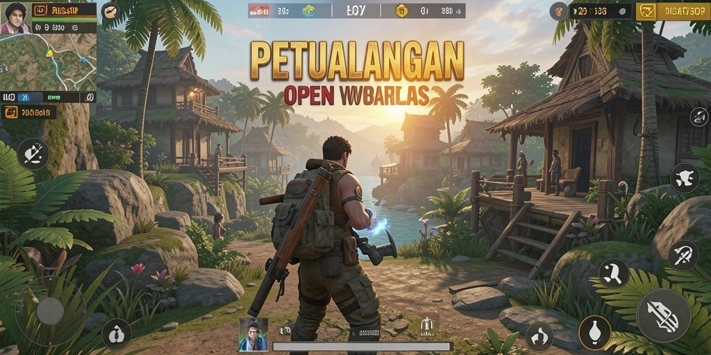 Tampilan gameplay PUSAT303 yang menakjubkan di dunia Open World.