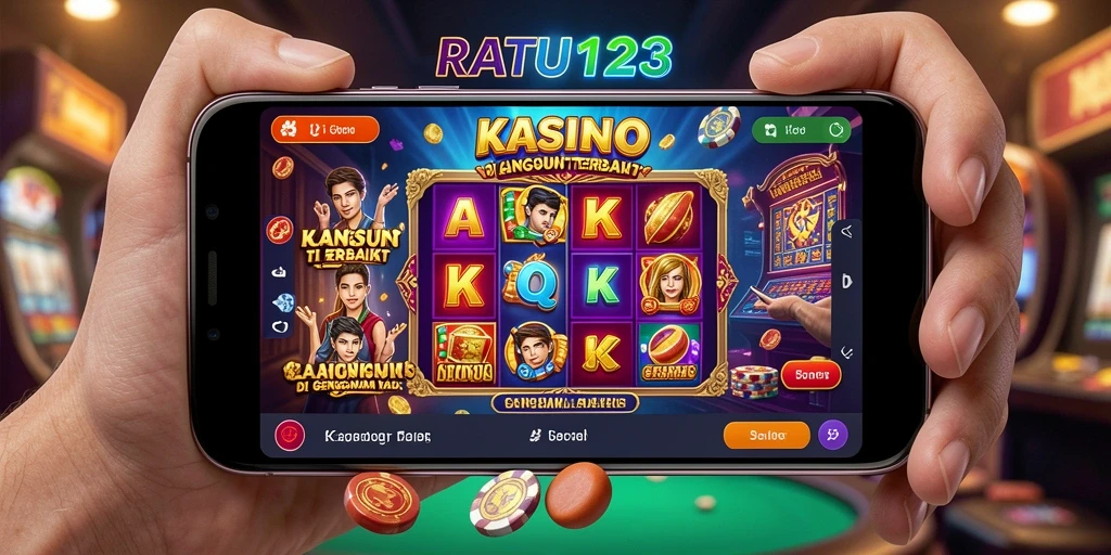 Tampilan gameplay Live Casino yang mendebarkan di RATU123.