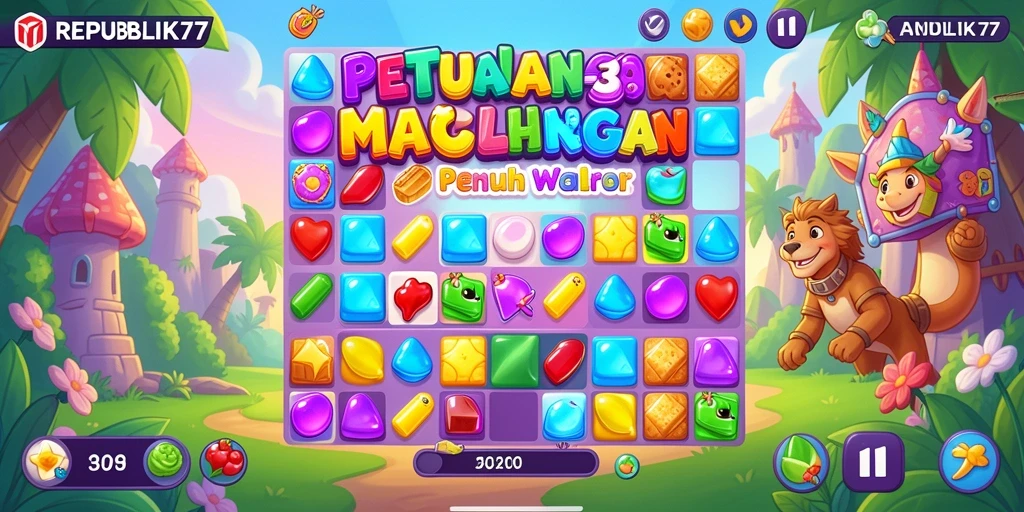 Tampilan menarik gameplay seru di REPUBLIK77.