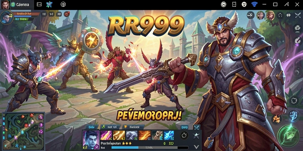 Tampilan gameplay seru dan strategis dalam RR999.