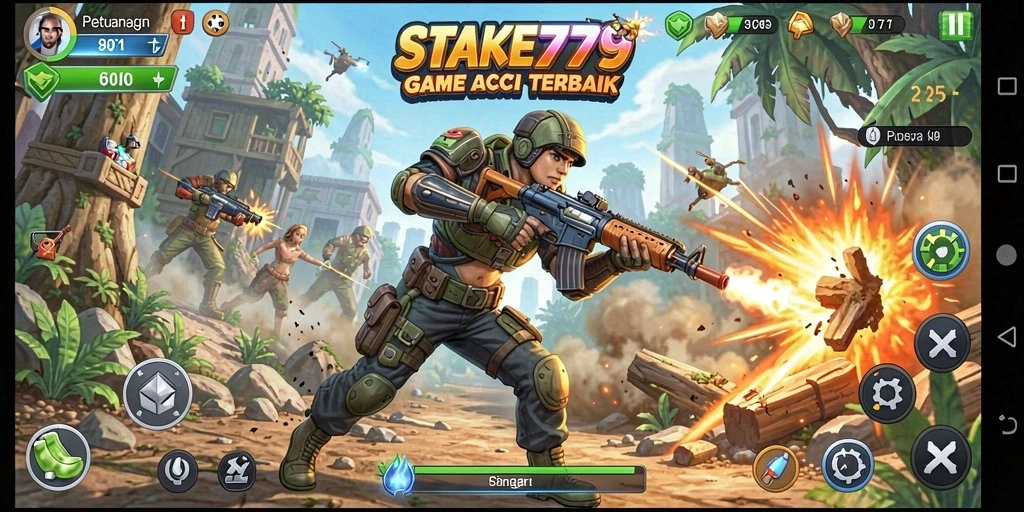 Tampilan gameplay menegangkan dari STAKE779 yang memukau.