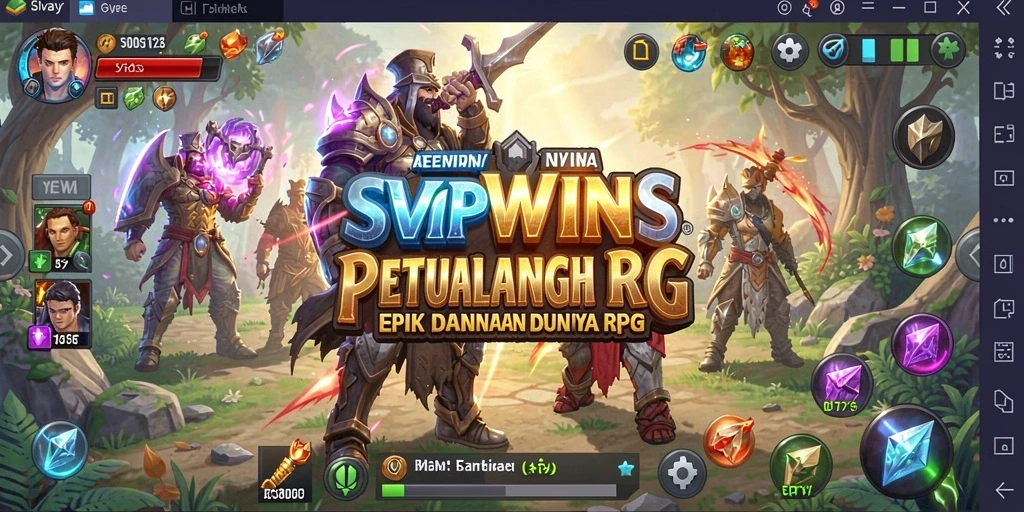 Tangkapan layar gameplay <strong>SVIPWINS</strong> yang menampilkan pertarungan epik.