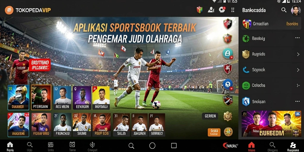 Screenshot utama TOKOPEDIAVIP menampilkan gameplay menarik dalam sportsbook.