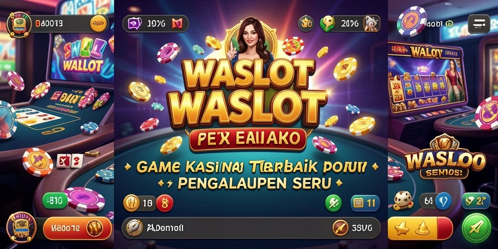 Tangkapan layar permainan WASLOT menunjukkan aksi seru di Kasino.